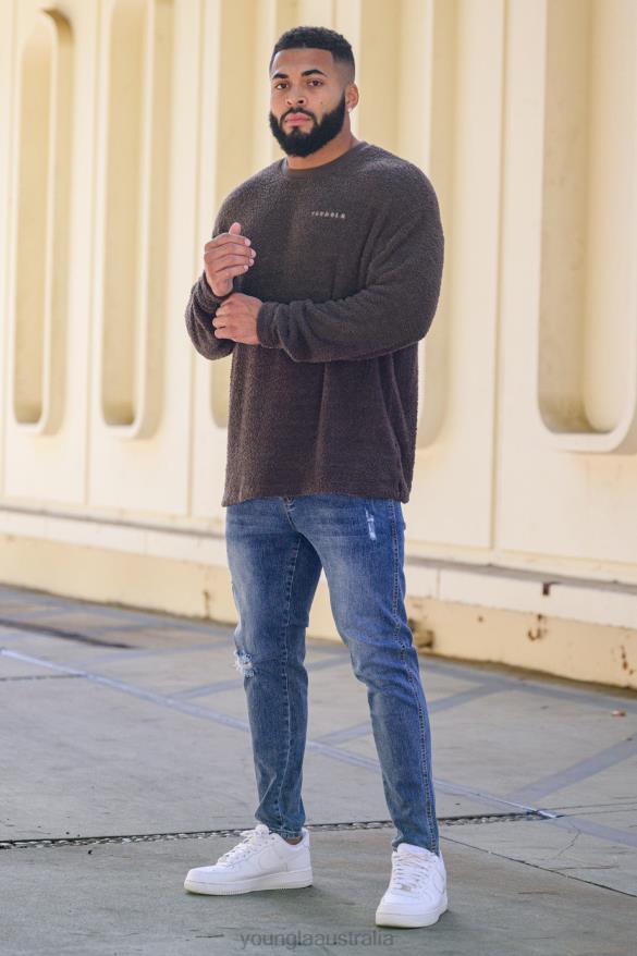 Clothing YoungLA 607 TAILORED SLIM FIT JEANS Black Wash Men 4F2FF746