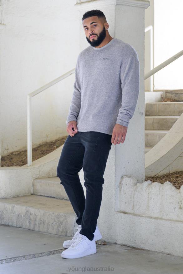 Clothing YoungLA 607 TAILORED SLIM FIT JEANS Black Wash Men 4F2FF746