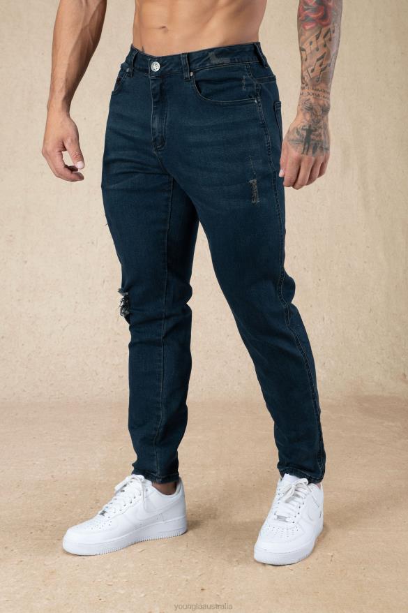 Clothing YoungLA 607 TAILORED SLIM FIT JEANS Black Wash Men 4F2FF746