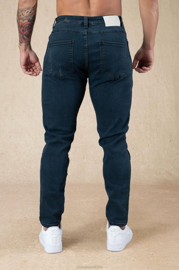 Clothing YoungLA 607 TAILORED SLIM FIT JEANS Black Wash Men 4F2FF746