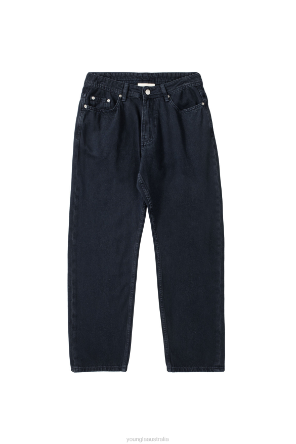 Clothing YoungLA 609 - BAGGY JEANS Navy Wash Men 4F2FF756