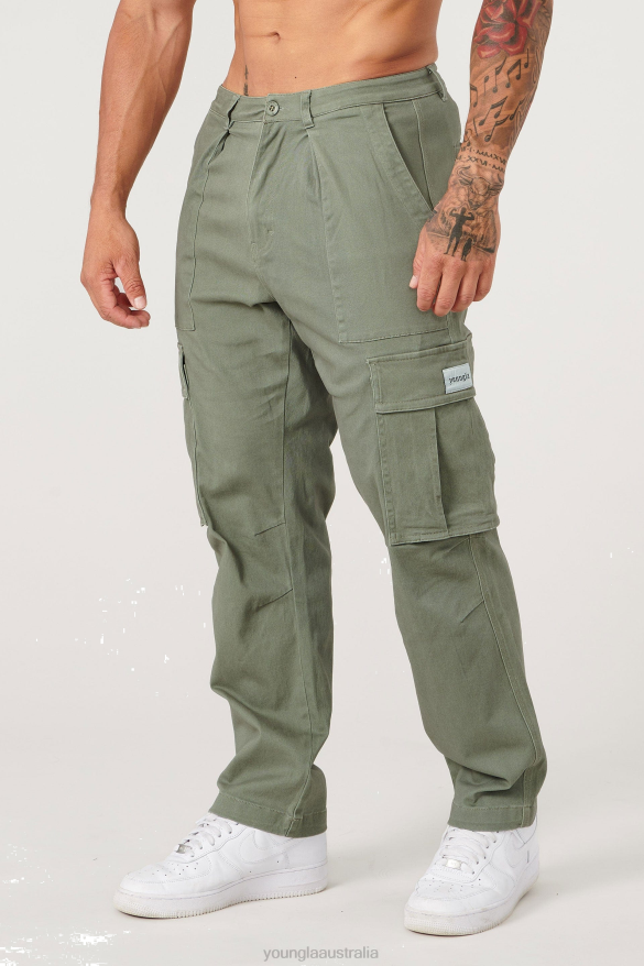 Clothing YoungLA 627 CONVOY CARGO Olive Grey Men 4F2FF737