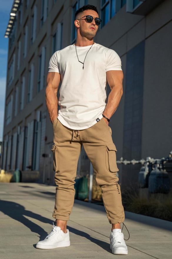 Clothing YoungLA 206 RAMBO COMBAT JOGGERS Brown Wash Men 4F2FF914