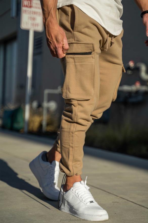 Clothing YoungLA 206 RAMBO COMBAT JOGGERS Taupe Men 4F2FF916