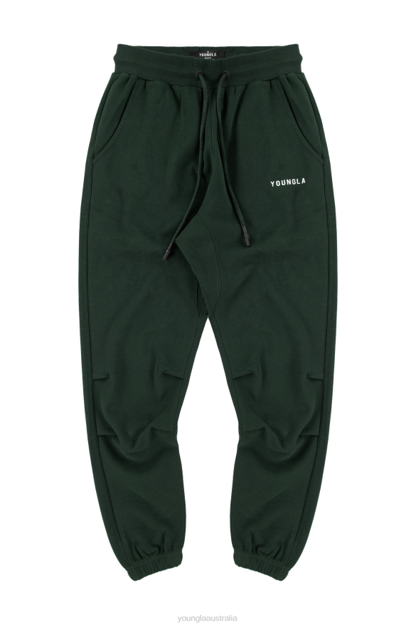 Clothing YoungLA 210 KICK-BACK JOGGERS Forest Green Men 4F2FF934