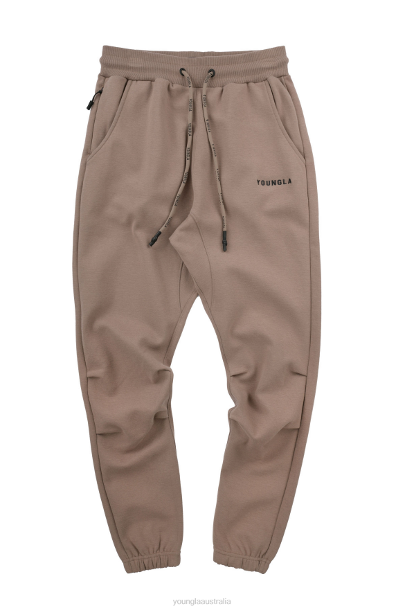 Clothing YoungLA 210 KICK-BACK JOGGERS Mocha Men 4F2FF935