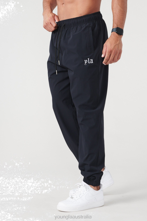 Clothing YoungLA 214 EFFORTLESS NYLON JOGGERS Black Men 4F2FF853