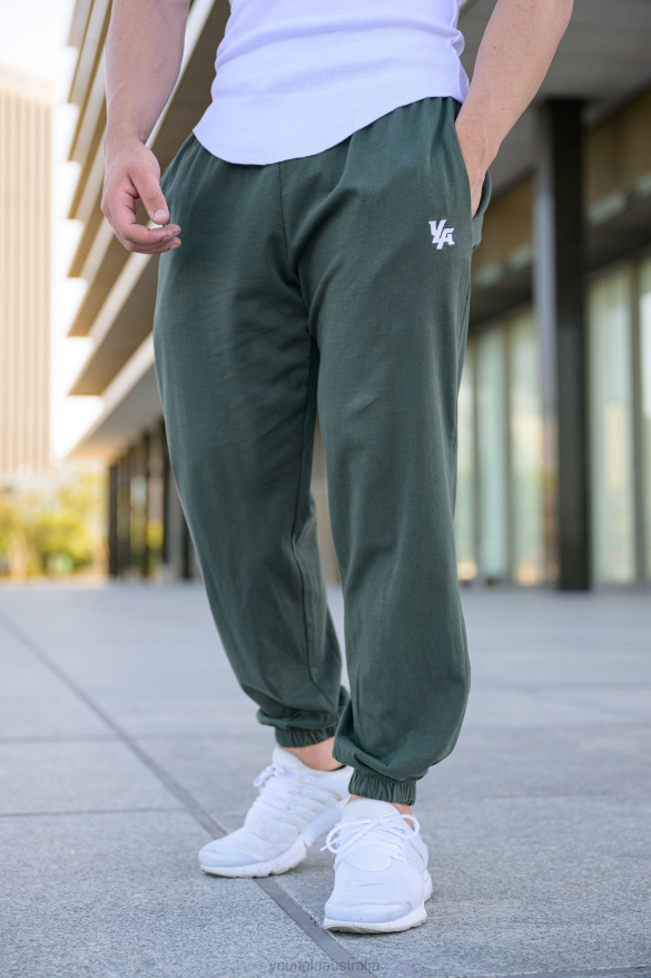 Clothing YoungLA 231 PUMP COVER JOGGERS Forest Green Men 4F2FF883