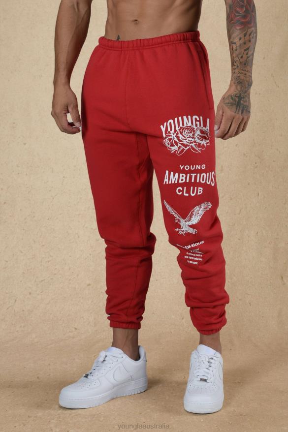Clothing YoungLA 233 THE IMMORTAL JOGGERS FALL 22" Haute Red Men 4F2FF850