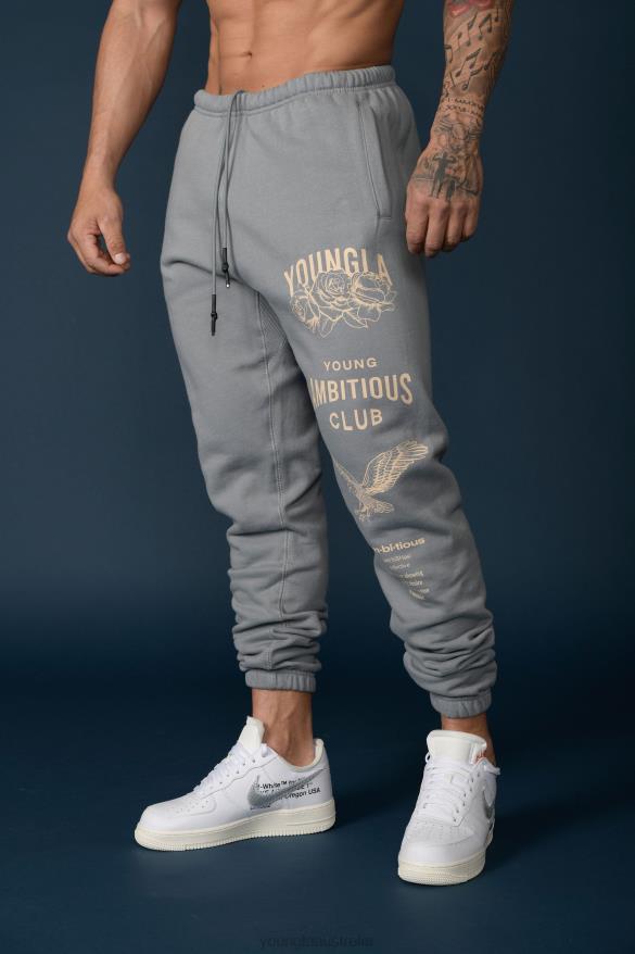 Clothing YoungLA 233 THE IMMORTAL JOGGERS Grey Washed Men 4F2FF847