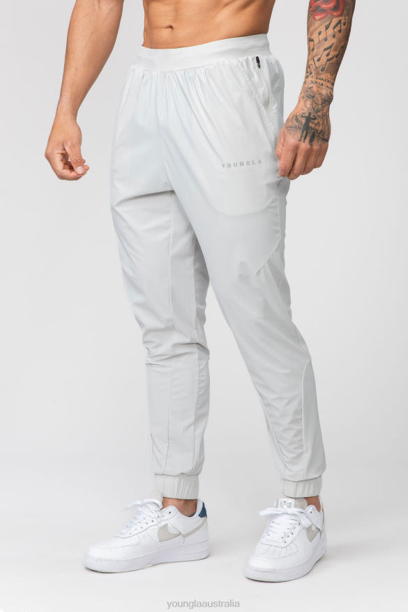 Clothing YoungLA 237Nylon Training Joggers Light Grey Men 4F2FF900