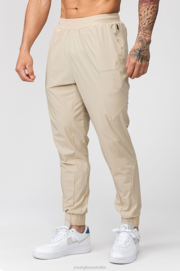Clothing YoungLA 237Nylon Training Joggers Tan Men 4F2FF901