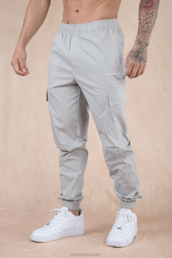 Clothing YoungLA 242 COMMUTER JOGGERS Light Grey Men 4F2FF912