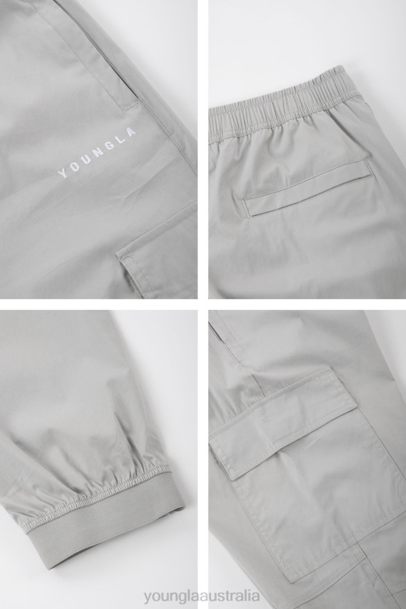 Clothing YoungLA 242 COMMUTER JOGGERS Light Grey Men 4F2FF912