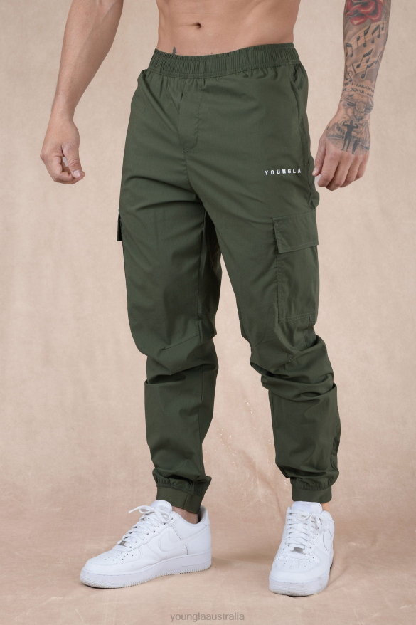 Clothing YoungLA 242 COMMUTER JOGGERS Olive Green Men 4F2FF911
