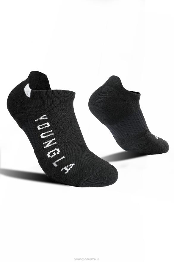 Accessory YoungLA 710 PERFORMANCE ANKLE SOCKS 3-PACK Black Men 4F2FF981