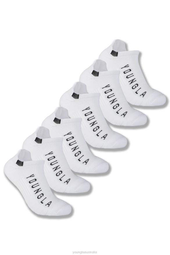 Accessory YoungLA 710 PERFORMANCE ANKLE SOCKS 3-PACK White Men 4F2FF982
