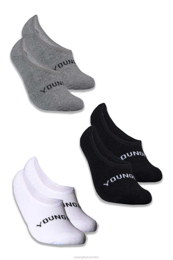 Accessory YoungLA 711 NO SHOW SOCKS 3-PACK Multicolor Men 4F2FF993