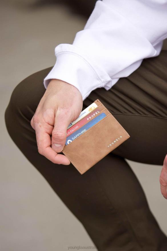 Accessory YoungLA 725 EXECUTIVE CARD HOLDER Olive Men 4F2FF986