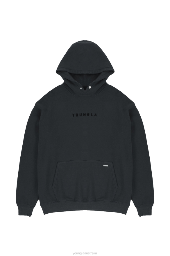 Clothing YoungLA 535 MONARCH PULLOVER HOODIES Black Wash Men 4F2FF838
