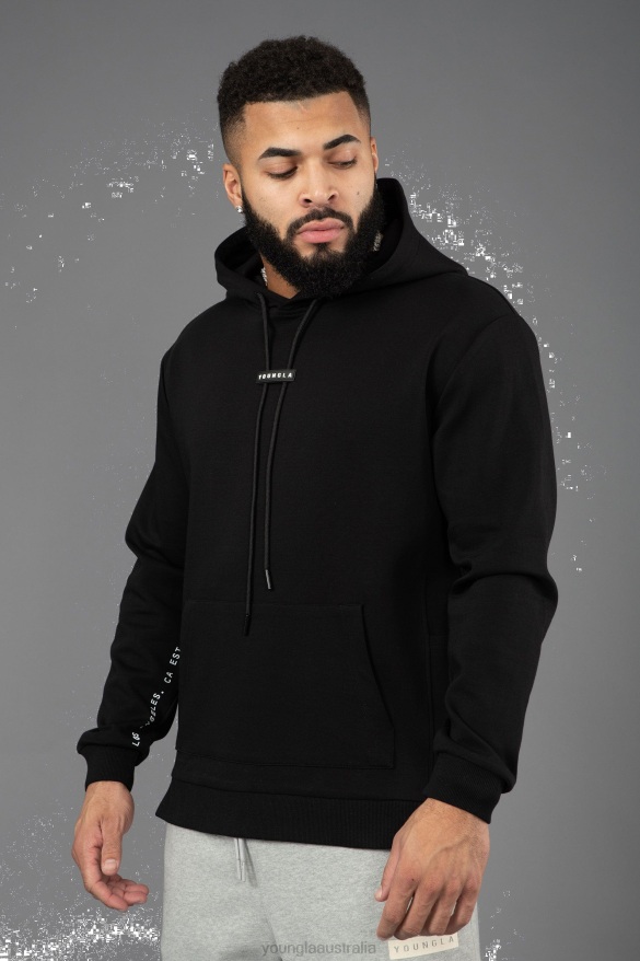 Clothing YoungLA 542 PRO-TECH HOODIES Black Men 4F2FF784