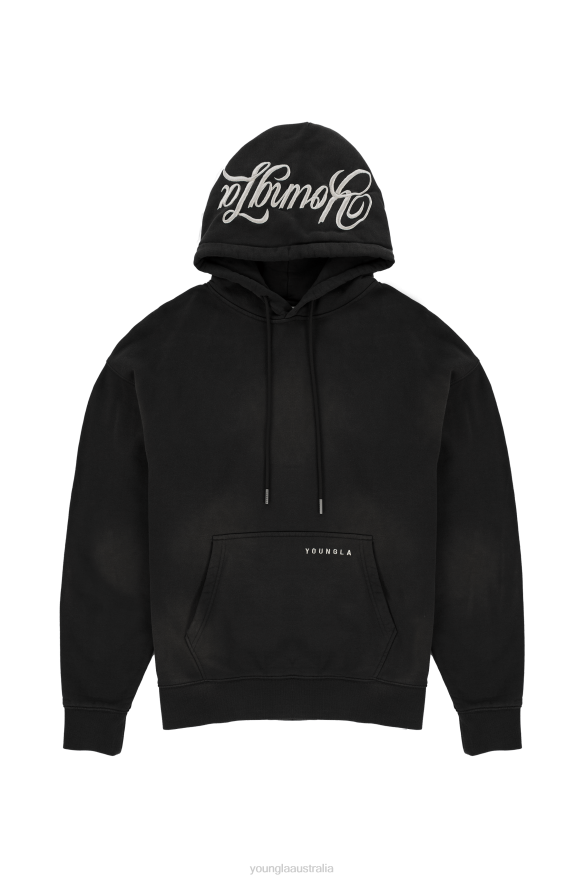 Clothing YoungLA 549 PHANTOM HOODIES Black Wash Men 4F2FF766