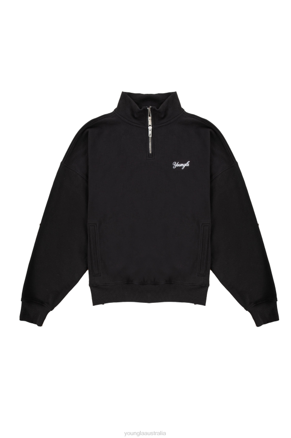 Clothing YoungLA 558 SUPERSIZED G QUARTER ZIP Black Men 4F2FF834