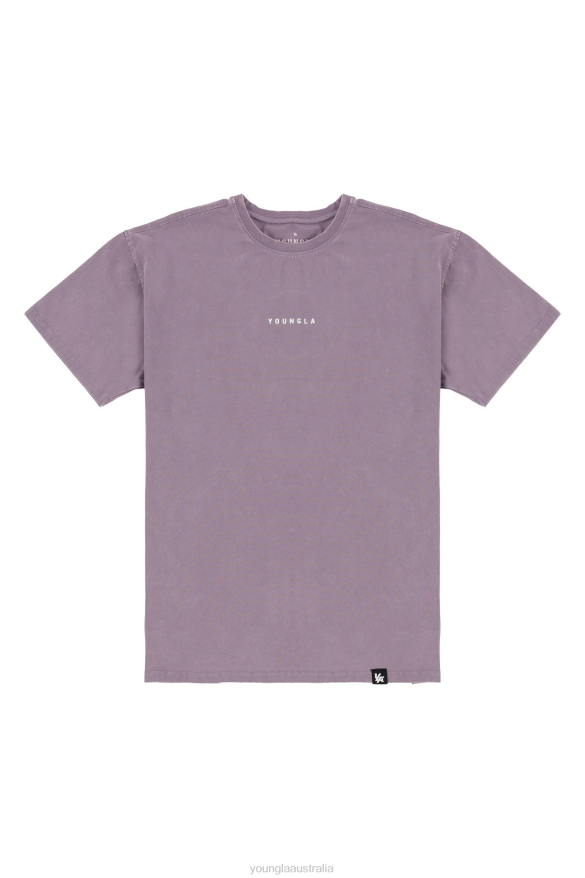 Clothing YoungLA 401 ESSENTIAL JACKED TEES Lavender Wash Men 4F2FF136