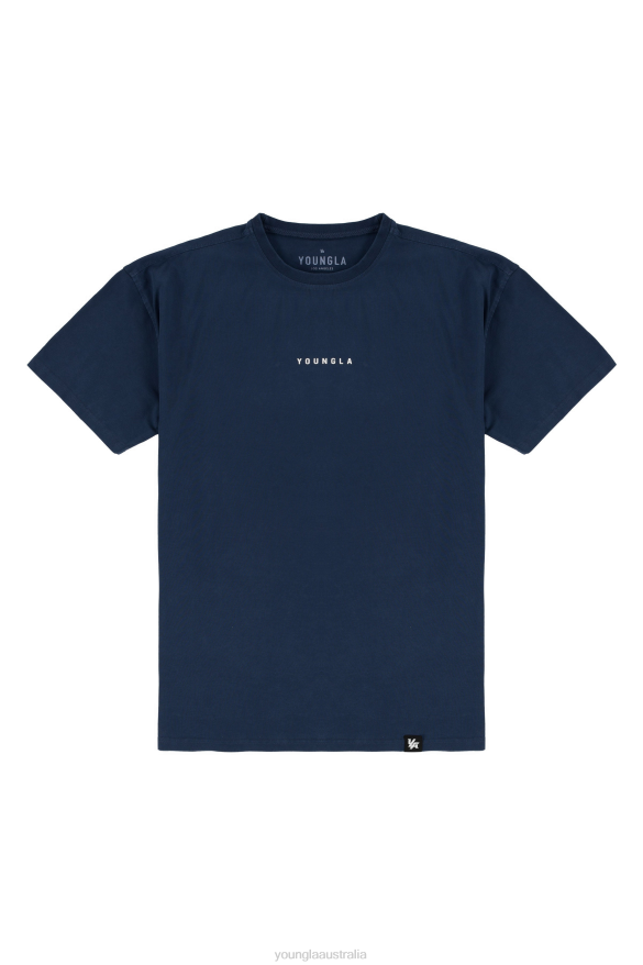 Clothing YoungLA 401 ESSENTIAL JACKED TEES Navy Wash Men 4F2FF137