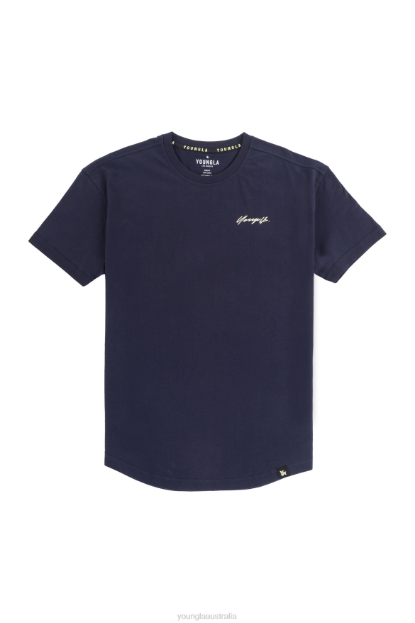 Clothing YoungLA 408 AUTOBIOGRAPHY TEES Navy Men 4F2FF214