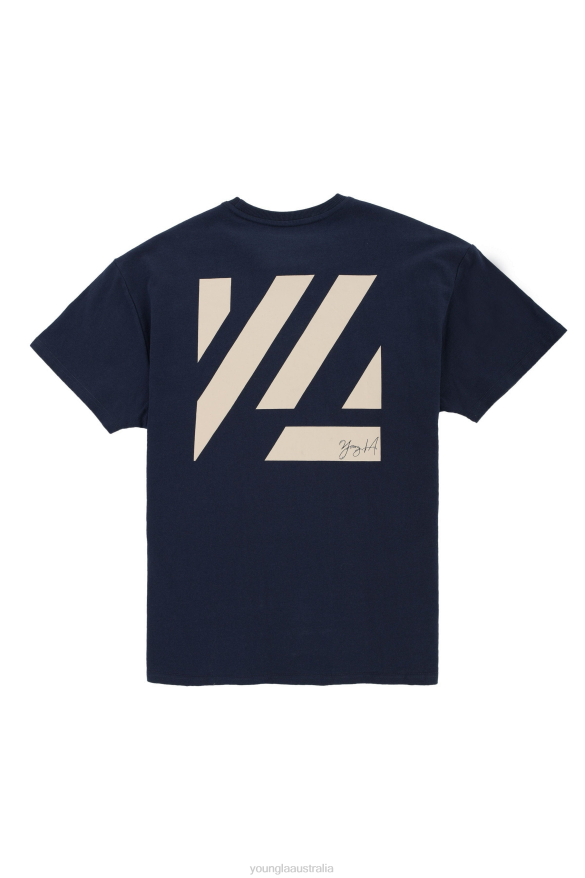 Clothing YoungLA 413 OVERSIZED BLOC SHIRTS Navy Men 4F2FF261
