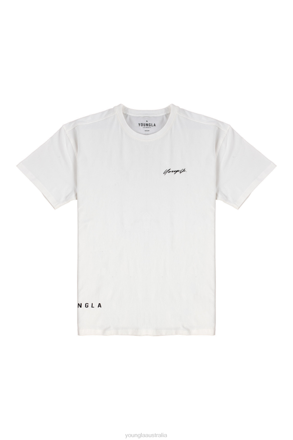 Clothing YoungLA 414 SIGNATURE TEES White Men 4F2FF291