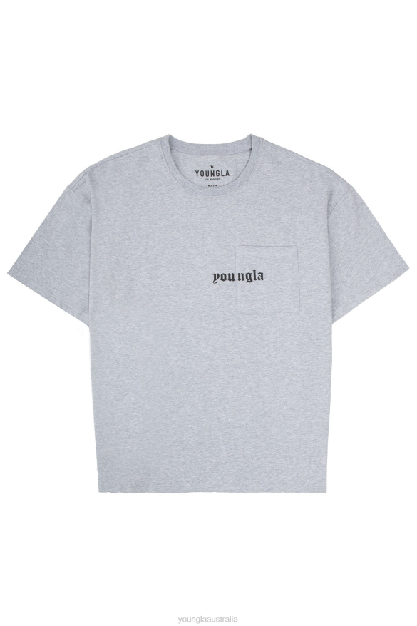 Clothing YoungLA 416 ETERNAL POCKET TEES Heather Grey Men 4F2FF185