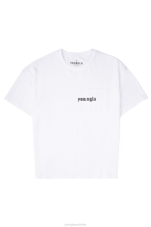 Clothing YoungLA 416 ETERNAL POCKET TEES White Men 4F2FF187