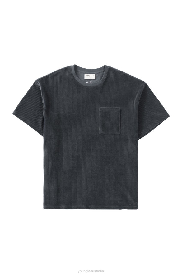 Clothing YoungLA 419 CORD COLLECTION - TEES Coal Men 4F2FF349