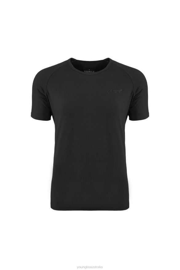 Clothing YoungLA 422 FITTED DELT TEE Black Men 4F2FF381