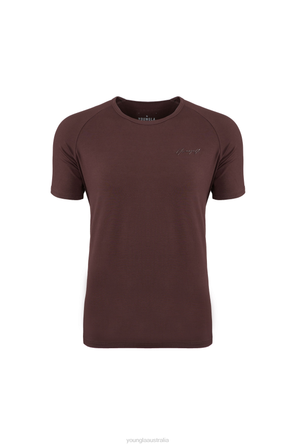 Clothing YoungLA 422 FITTED DELT TEE Brown Men 4F2FF382
