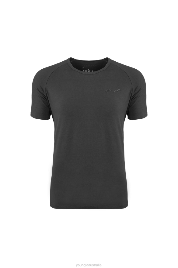 Clothing YoungLA 422 FITTED DELT TEE Nardo Grey Men 4F2FF384