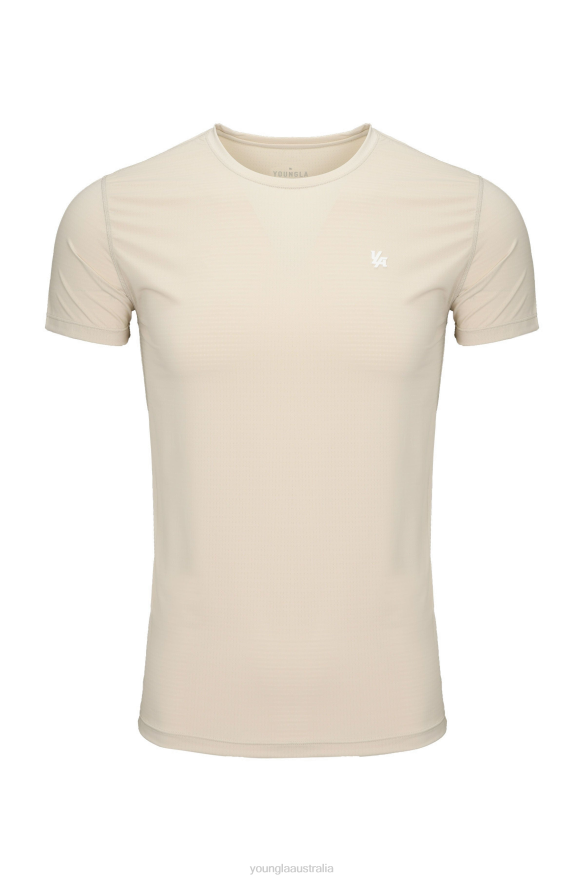 Clothing YoungLA 423 ZEPHYR COMPRESSION SHORT SLEEVE Beige Men 4F2FF142