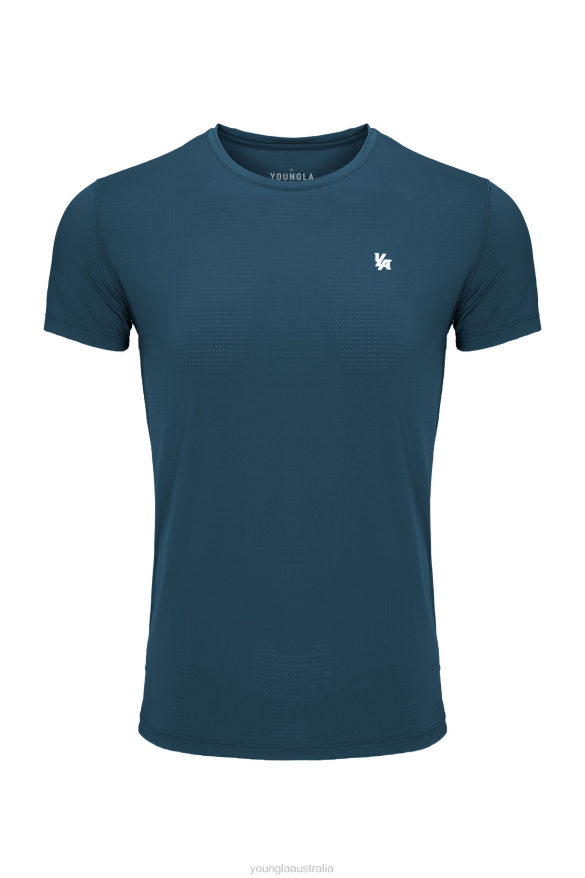 Clothing YoungLA 423 ZEPHYR COMPRESSION SHORT SLEEVE Teal Men 4F2FF141