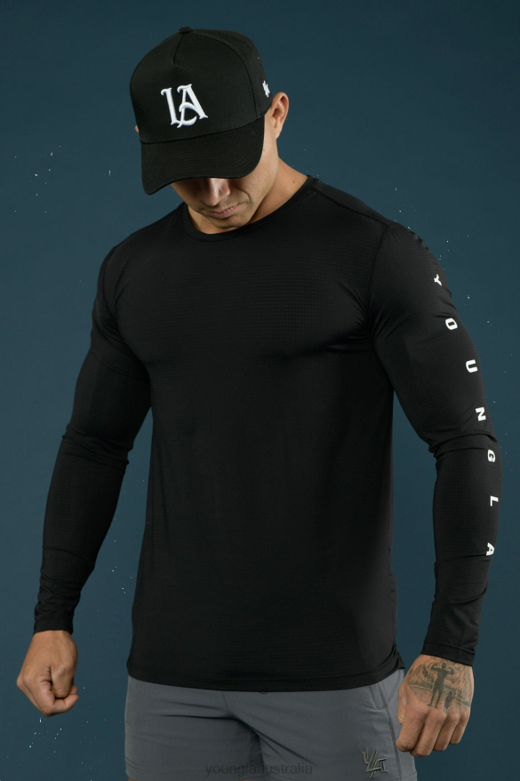 Clothing YoungLA 424 ZEPHYR COMPRESSION LONG SLEEVES Black Men 4F2FF145