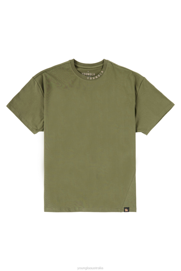 Clothing YoungLA 429 TRADEMARK TEES Olive Men 4F2FF286