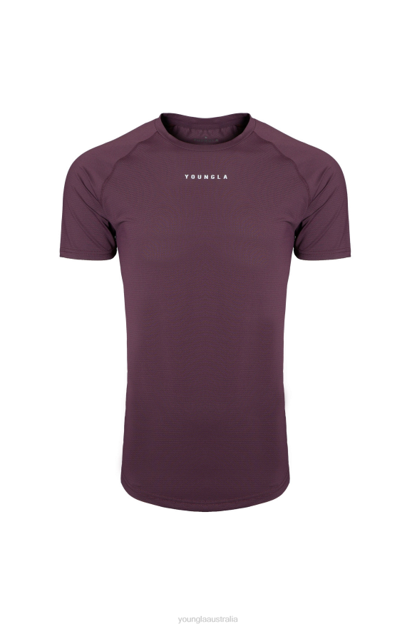 Clothing YoungLA 440 PERFORMANCE LINE SHORT SLEEVE SHIRTS Plum Men 4F2FF439