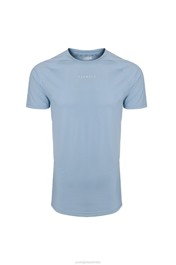 Clothing YoungLA 440 PERFORMANCE LINE SHORT SLEEVE SHIRTS Sky Blue Men 4F2FF443