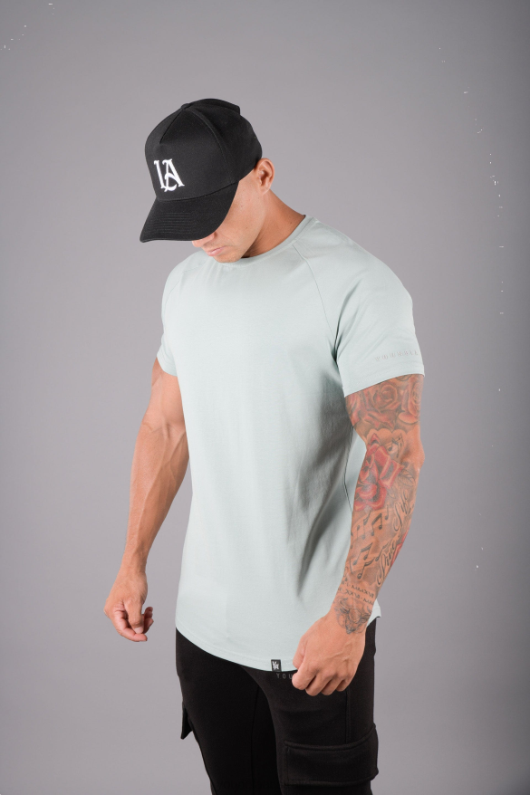 Clothing YoungLA 442 ULTIMATE HYBRID TEE Sea Green Men 4F2FF463