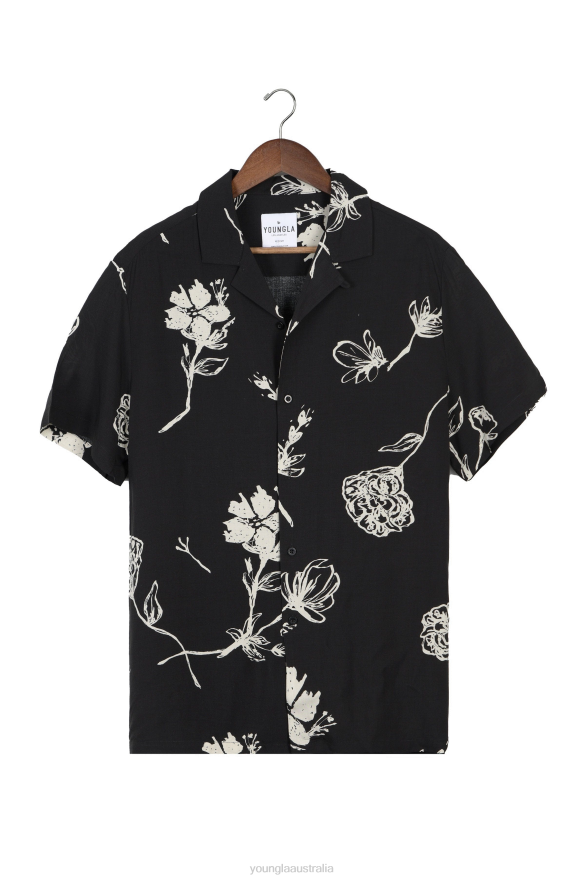 Clothing YoungLA 445 CABO VIBEZ SHIRTS PRINTED Midnight Blossom Men 4F2FF316