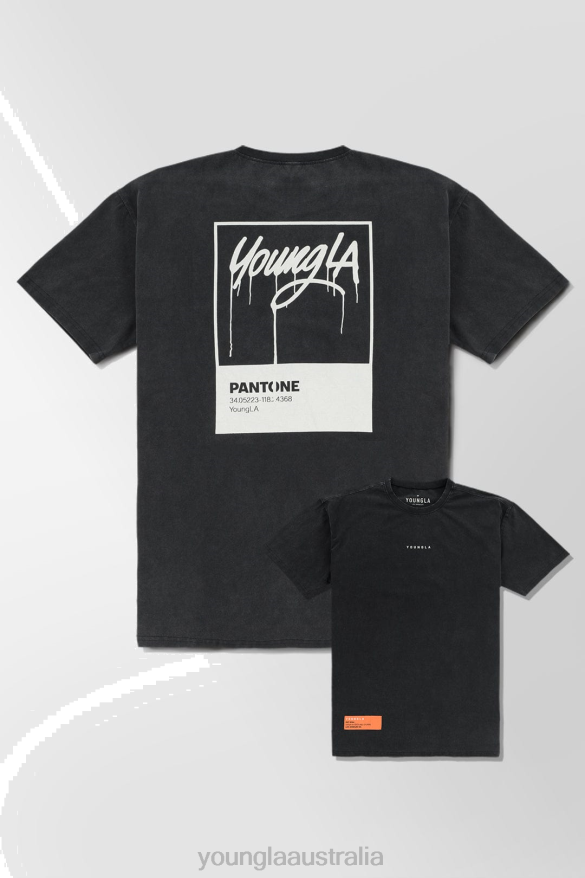 Clothing YoungLA 449 WASHED DRIP TEES Pantone Drip Men 4F2FF273