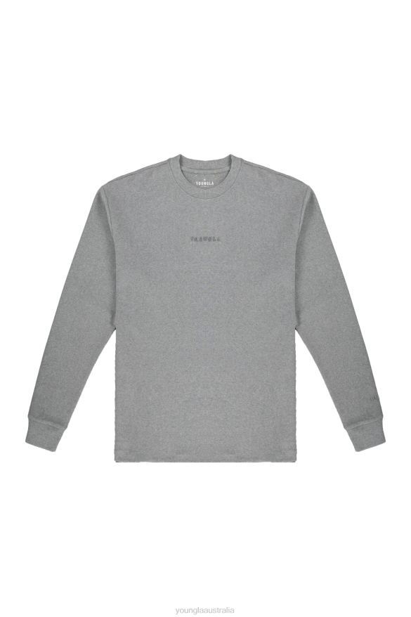 Clothing YoungLA 450 CLOUD FOAM LONG SLEEVES Grey Heather Men 4F2FF415