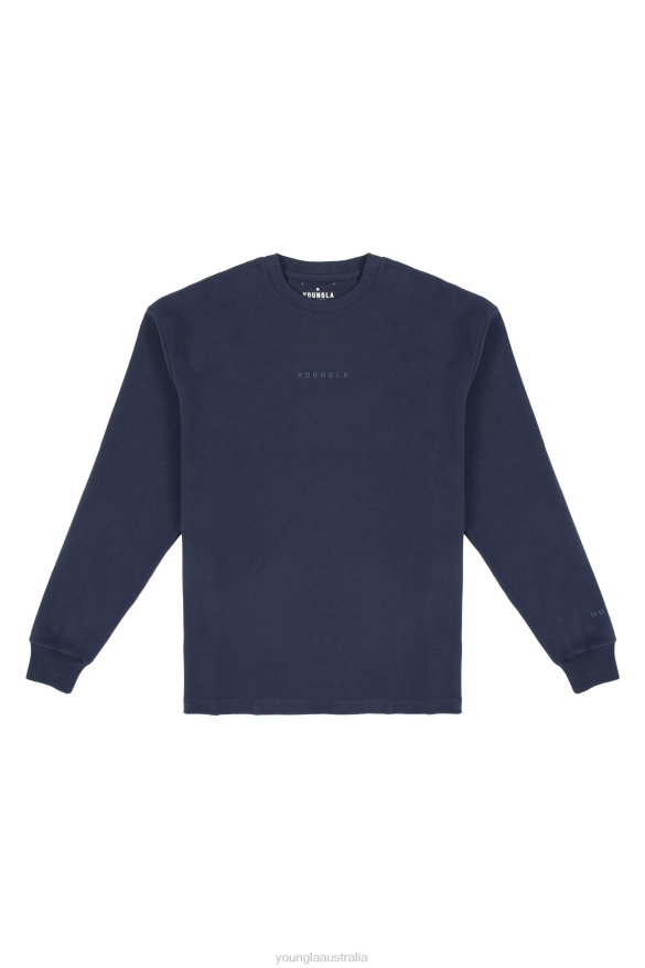 Clothing YoungLA 450 CLOUD FOAM LONG SLEEVES Navy Men 4F2FF411