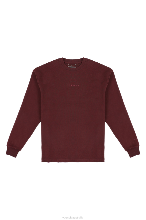 Clothing YoungLA 450 CLOUD FOAM LONG SLEEVES Wine Men 4F2FF419
